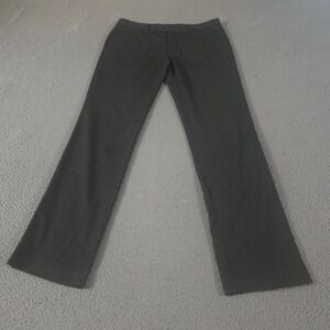 Zara Pants Mens 32x32 Grey Basic Straight Leg Stretch Flat Front Trousers Office